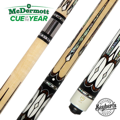 McDermott 2024 Enhanced Cue of the Year - Birdseye Maple with i-pro Slim Matching Ringwork - G5001