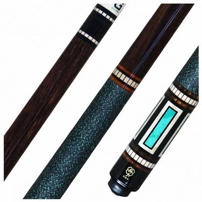 McDermott G Series Rosewood Forearm with Green Lizard and Maple Window Inlays Pool Cue - G612