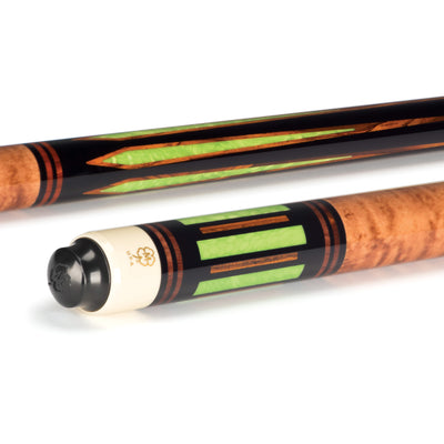 McDermott G Core Series Black Urethane with Juma Gem and Cocobolo Points No Wrap Play Cue w