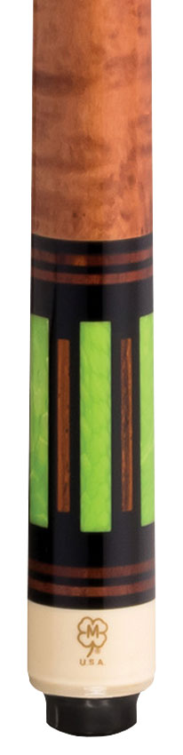 McDermott G Core Series Black Urethane with Juma Gem and Cocobolo Points No Wrap Play Cue w