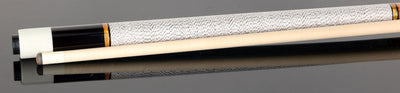 Balabushka Core Series Birdseye Maple Forearm and Buttsleeve with Orange Pearlized Rings Pool Cue with Irish Linen Wrap