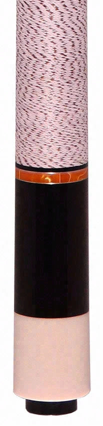 Balabushka Core Series Birdseye Maple Forearm and Buttsleeve with Orange Pearlized Rings Pool Cue with Irish Linen Wrap