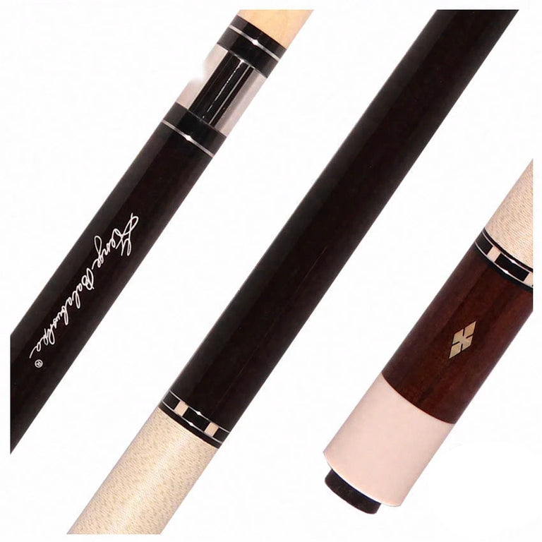 Balabushka Core Series Rosewood Forearm and Buttsleeve with Notched Diamond Inlays Pool Cue with Irish Linen Wrap