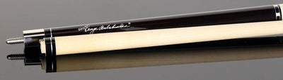 Balabushka Core Series Rosewood Forearm and Buttsleeve with Notched Diamond Inlays Pool Cue with Irish Linen Wrap