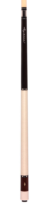 Balabushka Core Series Rosewood Forearm and Buttsleeve with Notched Diamond Inlays Pool Cue with Irish Linen Wrap