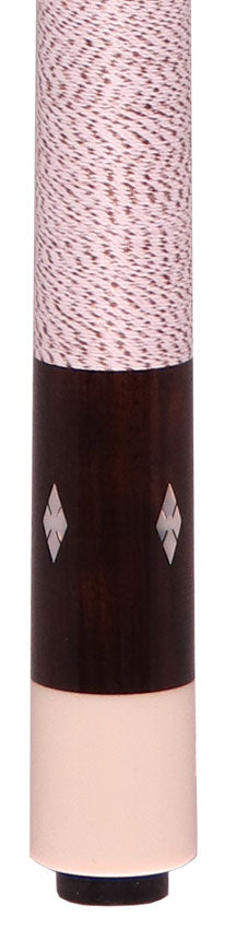 Balabushka GB Series Brown-Stained Birdseye Maple Forearm and Ebony Points with Mother of Pearl Inlays Pool Cue with Irish Linen Wrap