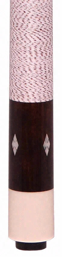 Balabushka GB Series Brown-Stained Birdseye Maple Forearm and Ebony Points with Mother of Pearl Inlays Pool Cue with Irish Linen Wrap