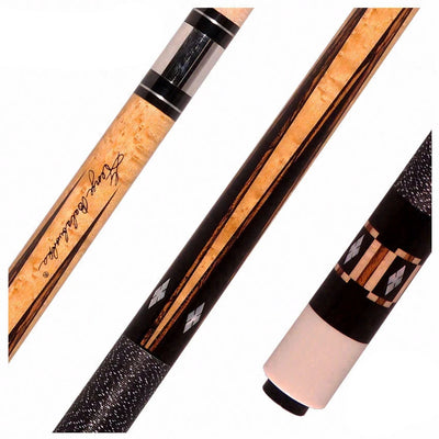 Balabushka GB Series Birdseye Maple Forearm with Ebony Points and Bocote/Mother of Pearl Inlays Pool Cue with Irish Linen Wrap