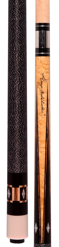 Balabushka GB Series Birdseye Maple Forearm with Ebony Points and Bocote/Mother of Pearl Inlays Pool Cue with Irish Linen Wrap