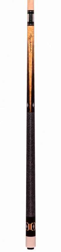 Balabushka GB Series Birdseye Maple Forearm with Ebony Points and Bocote/Mother of Pearl Inlays Pool Cue with Irish Linen Wrap