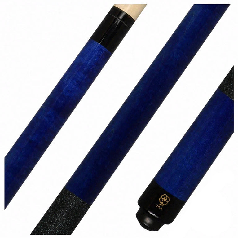McDermott GS Series Pacific Blue Stained Michigan Maple Pool Cue - GS02