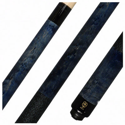 McDermott GS Series Double Washed Gray and Blue Stained Birdseye Maple Pool Cue - GS11