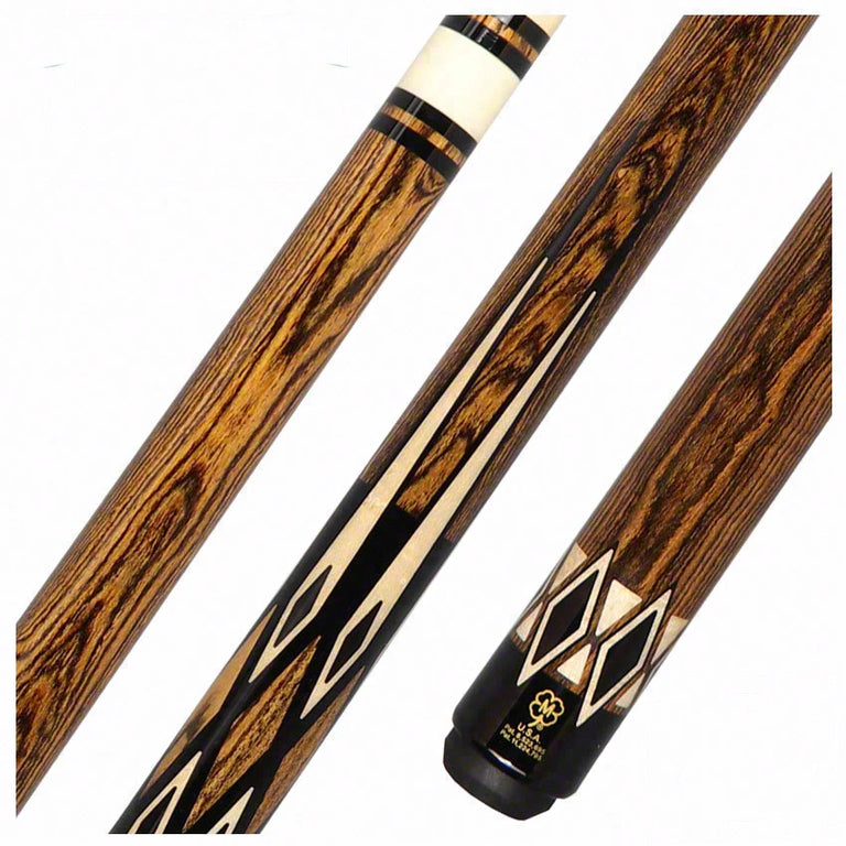 McDermott H Series Bocote and Maple No Wrap Pool Cue - H1351