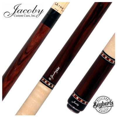 Jacoby HBV2 Series Ziricote with Birdseye Maple Wrap Pool Cue