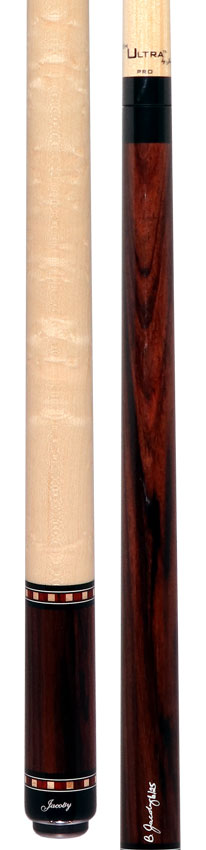 Jacoby HBV2 Series Ziricote with Birdseye Maple Wrap Pool Cue