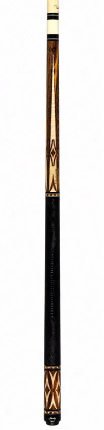 Jacoby Bocote with Curly Maple Point Cue - HB3