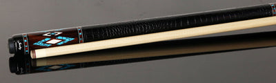 Jacoby Birdseye Maple Turquoise Cue - HB4T