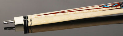 Jacoby Birdseye Maple Turquoise Cue - HB4T