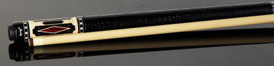 Jacoby HBV2 Series Birdseye Maple with Ebony Points and Bloody Jasper Inlays Pool Cue