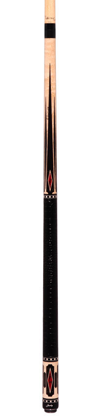 Jacoby HBV2 Series Birdseye Maple with Ebony Points and Bloody Jasper Inlays Pool Cue