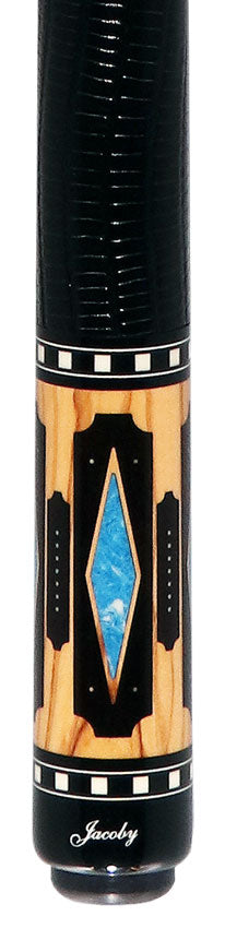 Jacoby Olivewood with Ebony Points Pool Cue - HB5