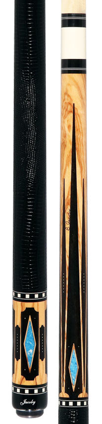 Jacoby Olivewood with Ebony Points Pool Cue - HB5