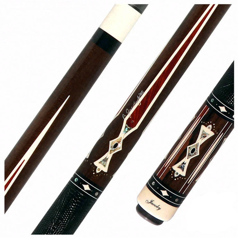 Jacoby Heritage Collection Ziricote with Cocobolo Points and Abalone Inlays Pool Cue