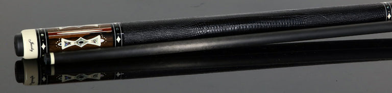 Jacoby Heritage Collection Ziricote with Cocobolo Points and Abalone Inlays Pool Cue