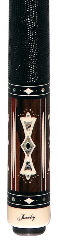 Jacoby Heritage Collection Ziricote with Cocobolo Points and Abalone Inlays Pool Cue