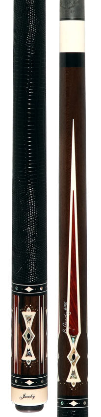 Jacoby Heritage Collection Ziricote with Cocobolo Points and Abalone Inlays Pool Cue
