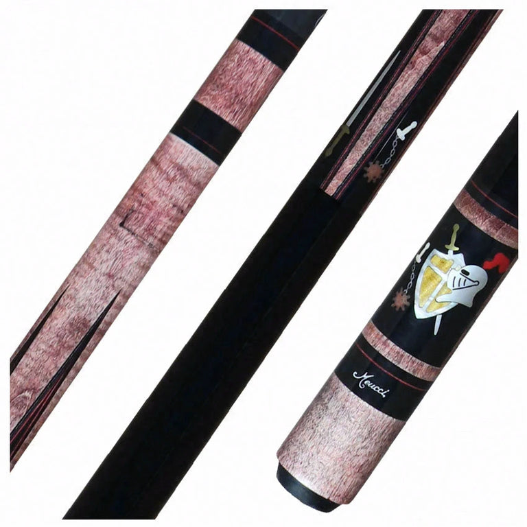 Meucci Hall Of Fame Medieval Burgundy Stained Pool Cue with Carbon Shaft - HOF07BURC