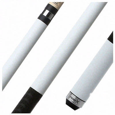 Pure X Matte White Pool Cue with MZ Sport Grip Wrap
