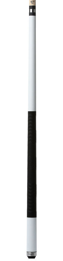 Pure X Matte White Pool Cue with MZ Sport Grip Wrap - Seybert's