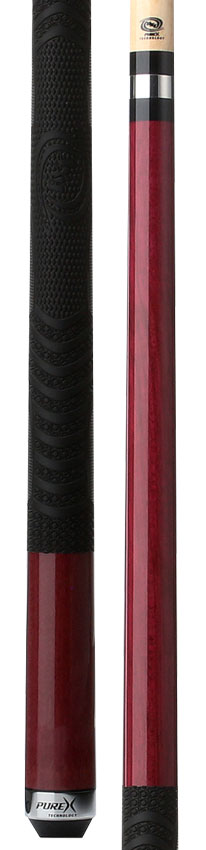 Pure X Purple Heart Pool Cue with MZ Sport Grip Wrap - Seybert's
