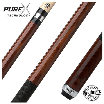 Pure X Exotic Rosewood Pool Cue with MZ Sport Grip Wrap