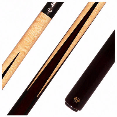 Viking Impero Series Coffee-Stained Maple with 4 Birdseye Maple Inlaid Points Play Cue with 12.5mm Siege Carbon Fiber Shaft