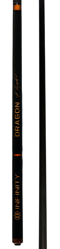 Infinity Dragon Flight Carbon Fiber Long Jump Cue - Gold