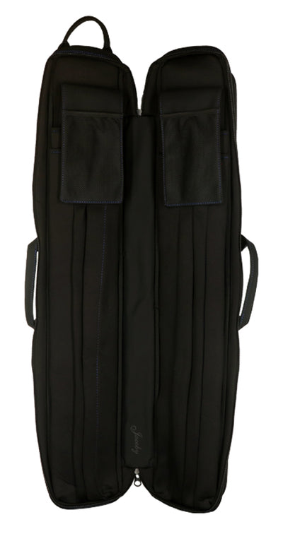 Jacoby Silver Fox Butterfly 2.0 Blue 4x8 Soft Pool Cue Case - JCSFB4X8BL