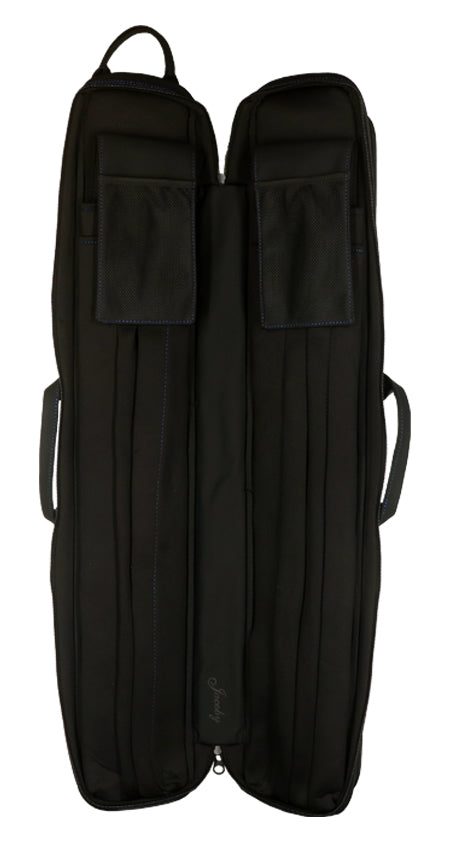 Jacoby Silver Fox Butterfly 2.0 Blue 4x8 Soft Pool Cue Case - JCSFB4X8BL