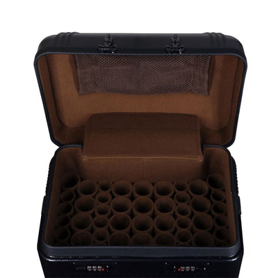 J Flowers Black 27x26 Hard Dealer Rolling Pool Cue Case - JFC2726BK