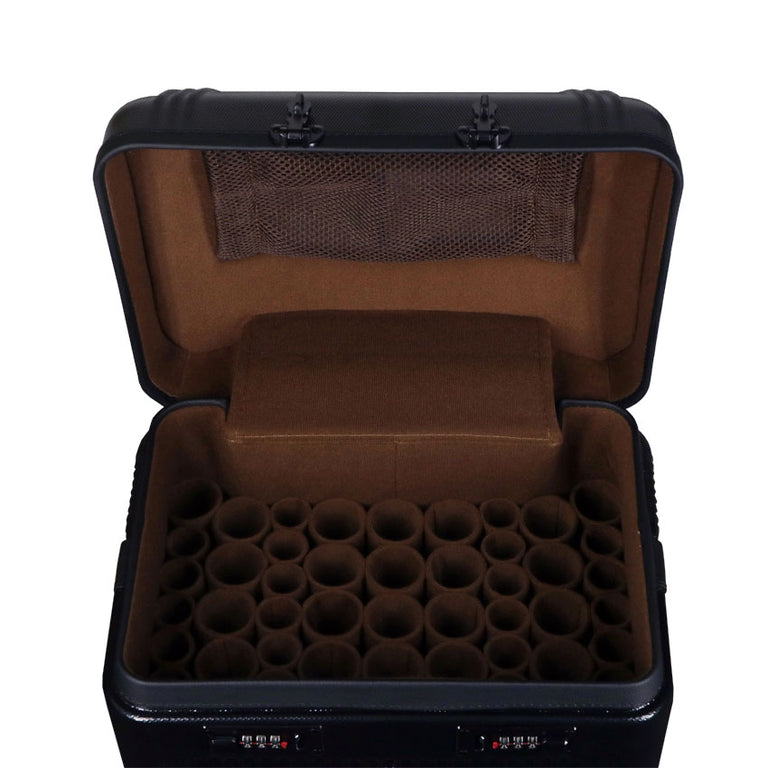 J Flowers Black 27x26 Hard Dealer Rolling Pool Cue Case - JFC2726BK