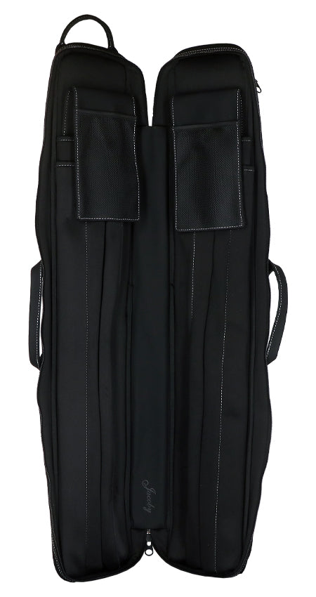 Jacoby Silver Fox Butterfly 2.0 Grey 4x8 Soft Pool Cue Case - JCSFB4X8GY