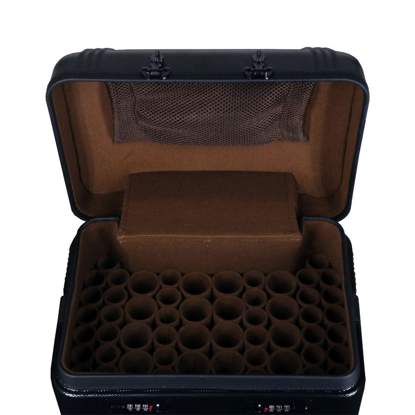 J Flowers Black 20x44 Hard Dealer Rolling Pool Cue Case