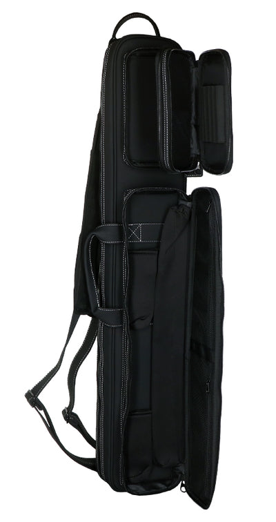 Jacoby Silver Fox Butterfly 2.0 Grey 4x8 Soft Pool Cue Case - JCSFB4X8GY