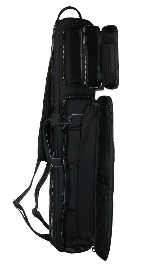 Jacoby Silver Fox Butterfly 2.0 Grey 4x8 Soft Pool Cue Case - JCSFB4X8GY