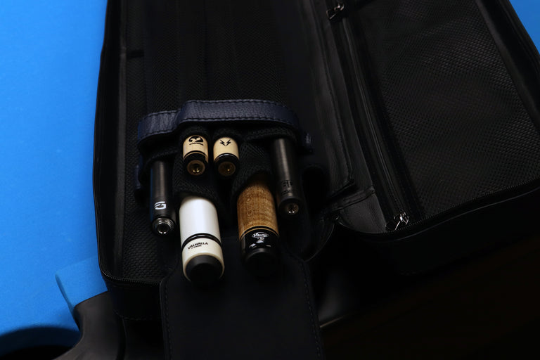 Triple 60 Fedor Gorst Limited 4X8 Custom Two-Tone Blue Leather Butterfly Soft Cue Case