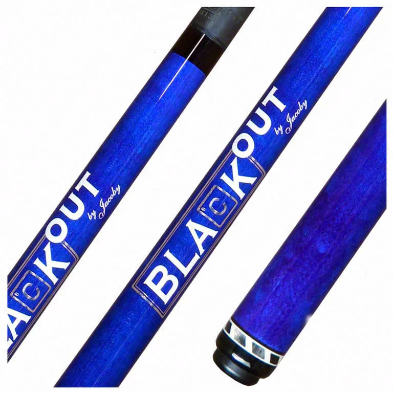 Jacoby BlaCkOut Blue No Wrap Break/Jump Cue - JACBKOUTBL