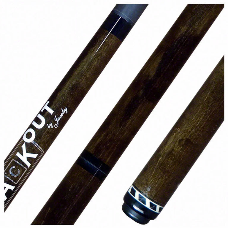 Jacoby BlaCkOut Brown No Wrap Break/Jump Cue - JACBKOUTBR