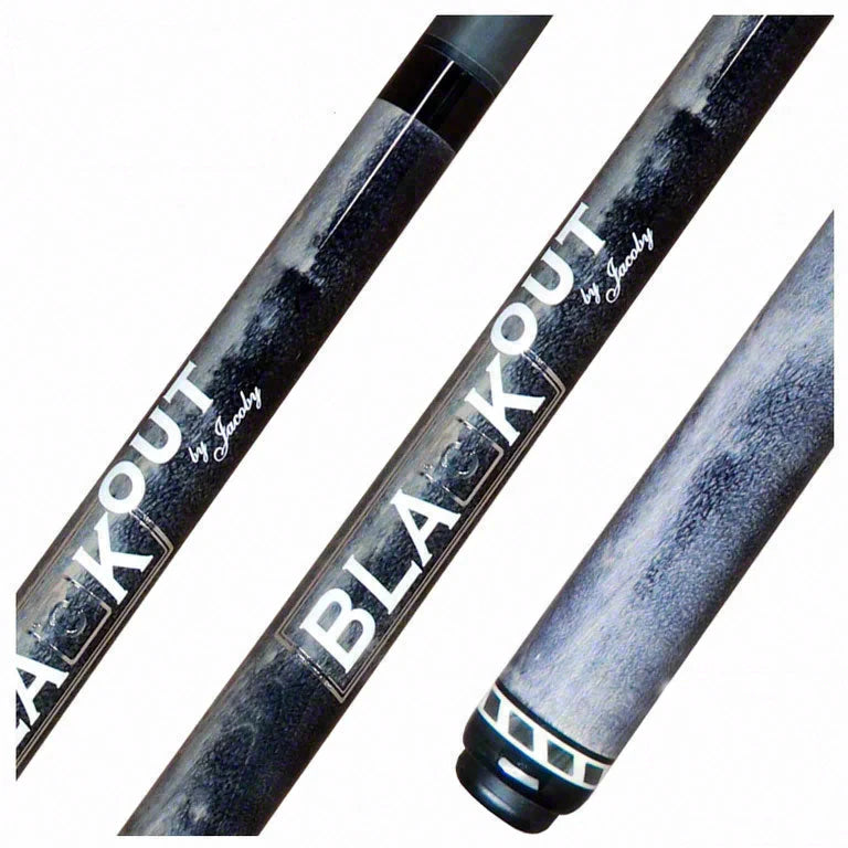 Jacoby BlaCkOut Grey No Wrap Break/Jump Cue - JACBKOUTGY