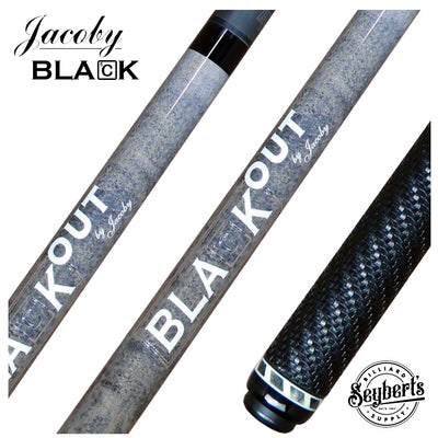 Jacoby BlaCkOut Carbon Fiber Break/Jump Cue - Grey with Wrap